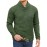 Trendy Solid Stand Collar Cool Knitted Thermal Sweater For Men, Men's Casual  Pullover  Knit Sweater Streetwear For Winter Fall, As Gifts