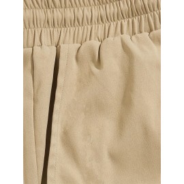 Graphic Pattern Comfy Shorts, Men's Casual Waist Drawstring Shorts For Summer Basketball Beach Resort