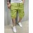 Men's Stylish Loose Solid Cargo Shorts With Pockets, Active Breathable Comfy Drawstring Shorts For Hiking Jogging Cycling Outdoor Fitness Workout