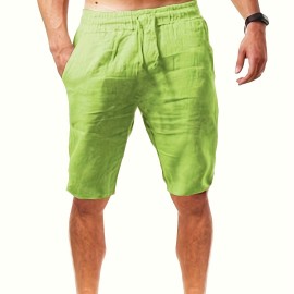 Men's Comfy Casual Cotton Shorts, Summer Clothing
