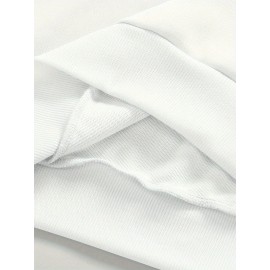 Men's Pullover Round Neck Long Sleeve Sweatshirt Green Badge Pattern Loose Casual Top For Autumn Winter Men's Clothing As Gifts