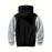 Color Block Sherpa Lined Men's Hooded Jacket Casual Long Sleeve Hoodies With Zipper Gym Sports Hooded Coat For Winter Fall